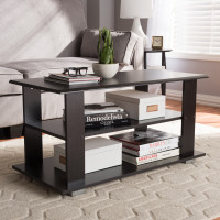 Baxton Studio MH22006-Wenge-CT Joliette Modern and Contemporary Wenge Brown Finished Coffee Table